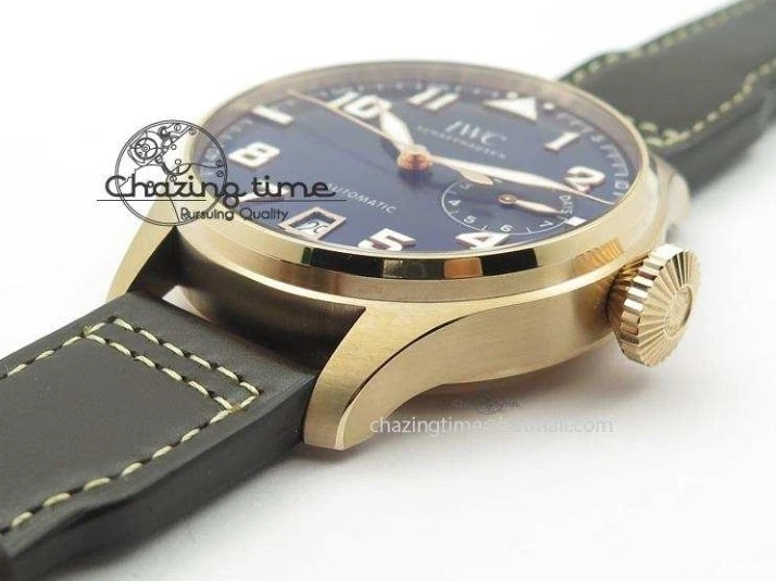 MIROTIME 0705 Big Pilot IW500909 RG ZF 1:1 Best Edition Le Petit Prince On Brown Leather Strap A Breathable 7293